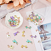 SUPERFINDINGS 40Pcs 10 Style Alloy Enamel Pendants ENAM-FH0001-48-4