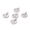 Non-Tarnish 304 Stainless Steel Charms STAS-Q201-T445-7S-3