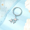 6Pcs 201 Stainless Steel Keychain KEYC-JKC01184-4