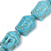 Synthetic Howlite Bead Strands G-P228-14A-15x20mm-01-1