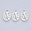 Tibetan Style Alloy Pendants TIBE-R316-001AS-RS-1