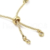 Adjustable Brass Round Beaded Slider Bracelets BJEW-D039-31B-G-3