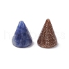Natural & Synthetic Mixed Gemstone Circular Cone Ornament G-K359-01B-2