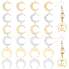 AHADERMAKER 24Pcs 6 Styles Brass Connector Charms KK-GA0001-27-1