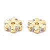 Brass Micro Pave Cubic Zirconia Beads KK-B134-38G-2