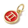 Real 18K Gold Plated Brass Enamel Charms KK-L216-001G-I03-2