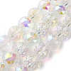 Transparent Electroplate Glass Beads Strands EGLA-N002-34H-H01-1