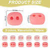  100Pcs 2 Colors Opaque Resin Cabochons RESI-NB0002-12-2