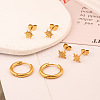 3 Pairs Stainless Steel Earring Sets WA0688-4