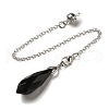 Natural Obsidian Dowsing Pendulum Big Pendants G-H286-03P-06-2