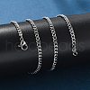 Non-Tarnish 304 Stainless Steel Curb Chain Necklaces X-NJEW-H492-01P-4