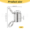 Unicraftale 6Pcs 201 Stainless Steel Mini Spring Bead Clamps for Beading Jewelry Making TOOL-UN0001-44-5