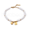 Ion Plating(IP) 304 Stainless Steel Charm Bracelets for Women BJEW-P345-05G-4