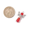 3Pcs Glass Pendants PALLOY-JF03664-02-2