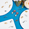 Unicraftale 60Pcs 6 Style 304 Stainless Steel Clip-on Earring Findings STAS-UN0055-90-2