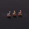 Cherry Brass Micro Pave Cubic Zirconia Cartilage Earrings for Women WG9FBC0-02-1