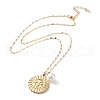 Golden Stainless Steel Pendant Necklace SA1727-2-1