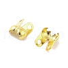 Rack Plating Brass Bead Tips KK-P274-02C-G-2