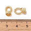 Brass Fold Over Clasps KK-H483-04G-3