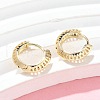 Triangle Brass Hoop Earrings EJEW-Z102-06G-2