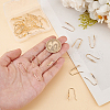 GOMAKERER 30Pcs Brass Earring Hooks KK-GO0001-70-3