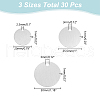 WADORN 30Pcs 3 Styles Aluminum Pendants ALUM-WR0001-01-2