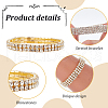 ANATTASOUL 8Pcs 8 Style Crystal Rhinestone Tennis Bracelets Set BJEW-AN0001-51-6