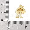 Rack Plating Brass Micro Pave Cubic Zirconia Pendants X-KK-R166-02G-03-3