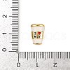 Brass Enamel Beads KK-S526-27G-3