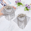 SUPERFINDINGS 2Pcs Iron Fashion Tassel Epaulette FIND-FH0008-10A-3