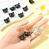 10Pcs 2 Colors Opaque Resin Beads RESI-YW0001-93-5