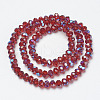 Electroplate Glass Beads Strands EGLA-A034-T4mm-I14-2