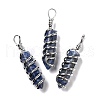 Natural Blue Spot Jasper Big Pointed Pendants G-I322-05P-02-1
