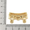 Brass Micro Pave Clear Cubic Zirconia Beads KK-G493-14B-G-3