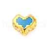304 Stainless Steel Enamel Beads STAS-B085-06G-04-1