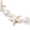 3Pcs ABS Plastic Imitation Pearl Beads Stretch Bracelets for Women BJEW-JB11869-4