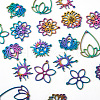 Biyun 28Pcs 7 Style 304 Stainless Steel Connector Charms & Pendants STAS-BY0001-12-3