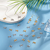 Unicraftale 40Pcs 2 Colors Ion Plating(IP) 304 Stainless Steel Pendants STAS-UN0060-44-2