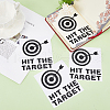 Removable Arrow Archery Target PVC Self Adhesive Toilet Stickers DIY-WH0430-324-4