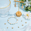 Beebeecraft 12Pcs 3 Styles Rack Plating Brass Beads KK-BBC0014-35-4