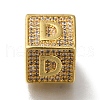 Brass Cubic Zirconia Beads KK-Q818-01D-G-1