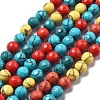 Synthetic Turquoise Beads Strands G-L620-A02-10mm-2