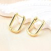 Brass Huggie Hoop Earrings X-EJEW-F245-04G-A-5
