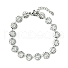 304 Stainless Steel Round Link Bracelets for Women BJEW-A007-01P-1