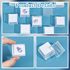 Olycraft 24Pcs Square Transparent Plastic Loose Diamond Box CON-OC0001-68A-4