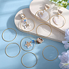 SOFPLATE 50Pcs Brass Linking Rings KK-SP0002-12B-4