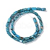 Dyed Synthetic Imperial Jasper Beads Strands G-P529-B01-01-3
