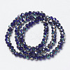 Electroplate Glass Beads Strands EGLA-A034-T1mm-J07-2