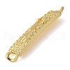 Brass Rectangle Saint Jude Connector Charms KK-M319-07G-2