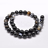 Natural Striped Agate/Banded Agate Bead Strands G-G962-12mm-12-2